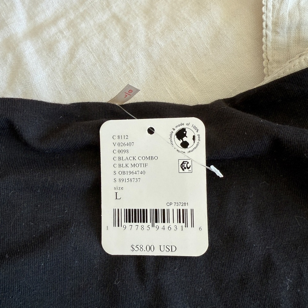NWT Free People Black and White Women's Tank - Large - Picture 5 of 6